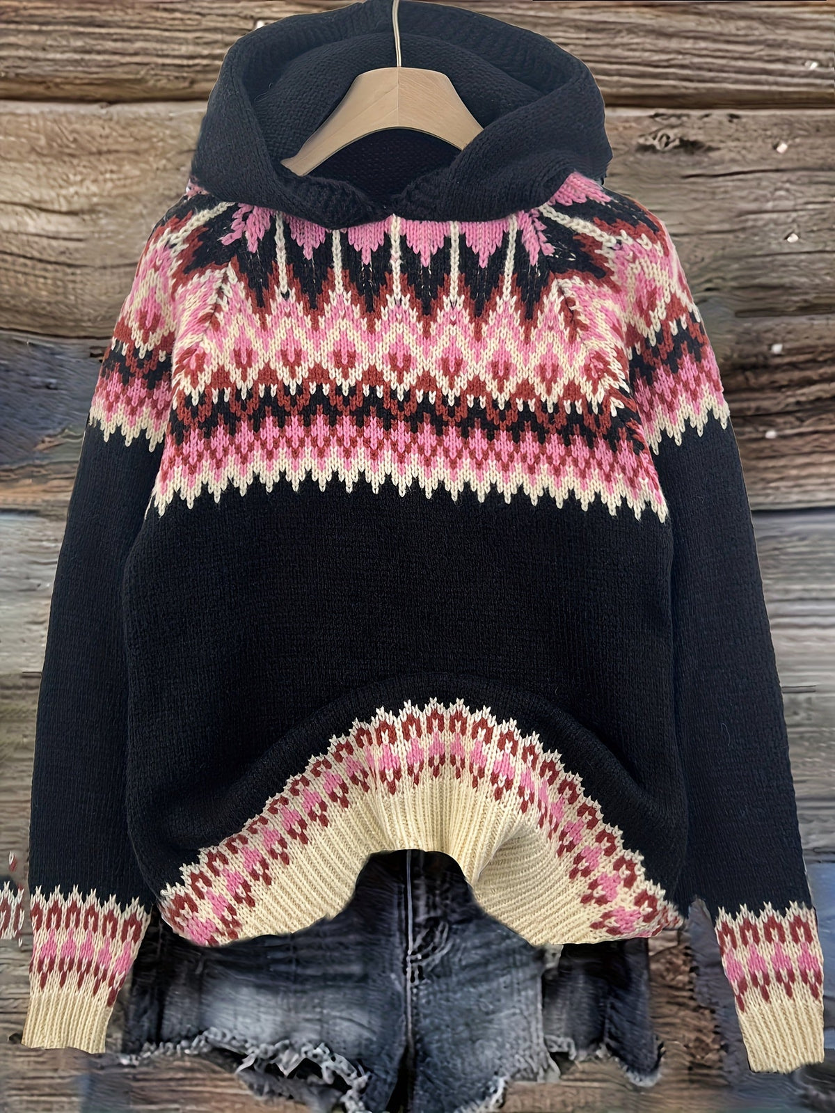 Nerea - Jersey con capucha - Jacquard