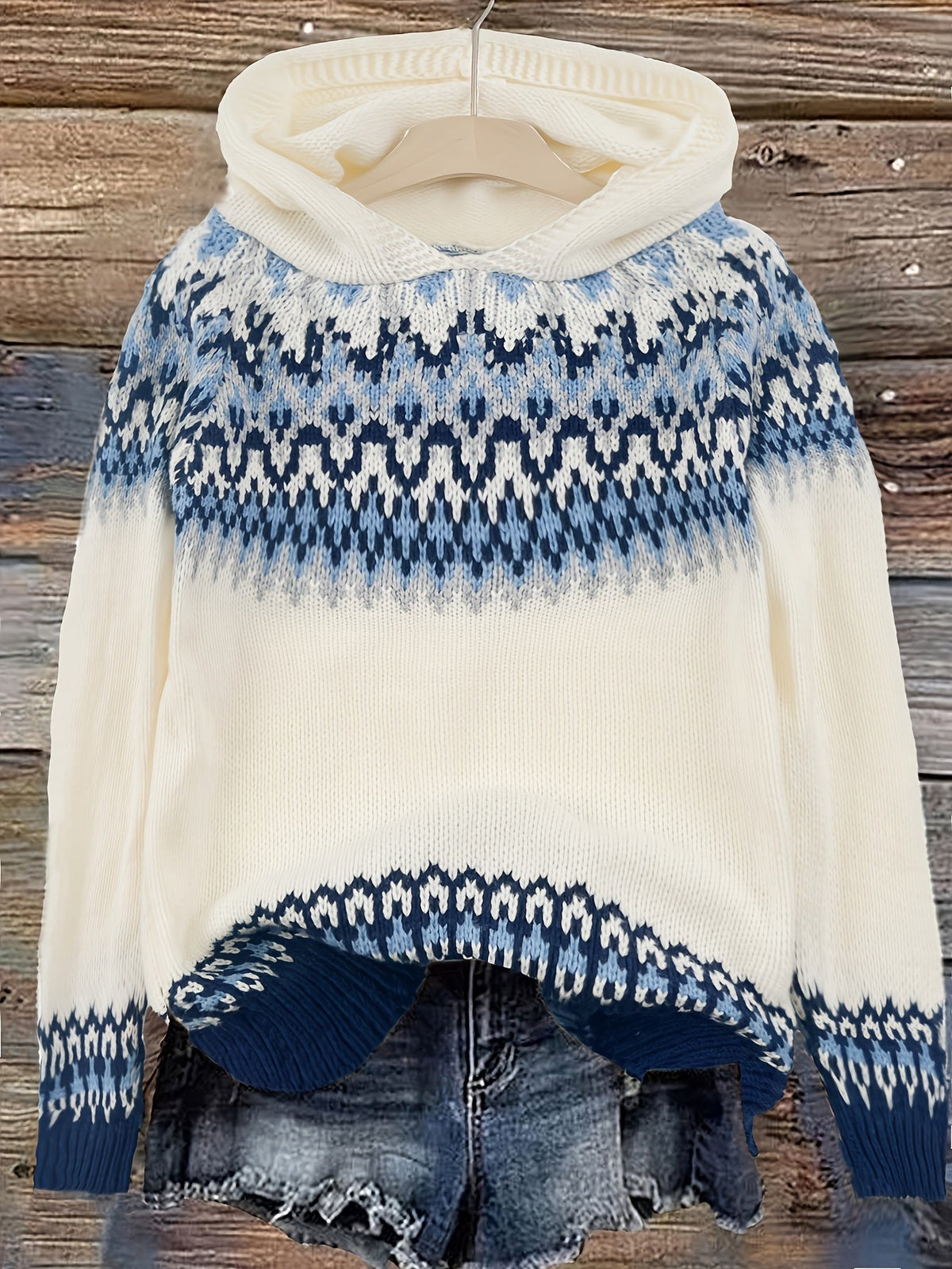 Nerea - Jersey con capucha - Jacquard