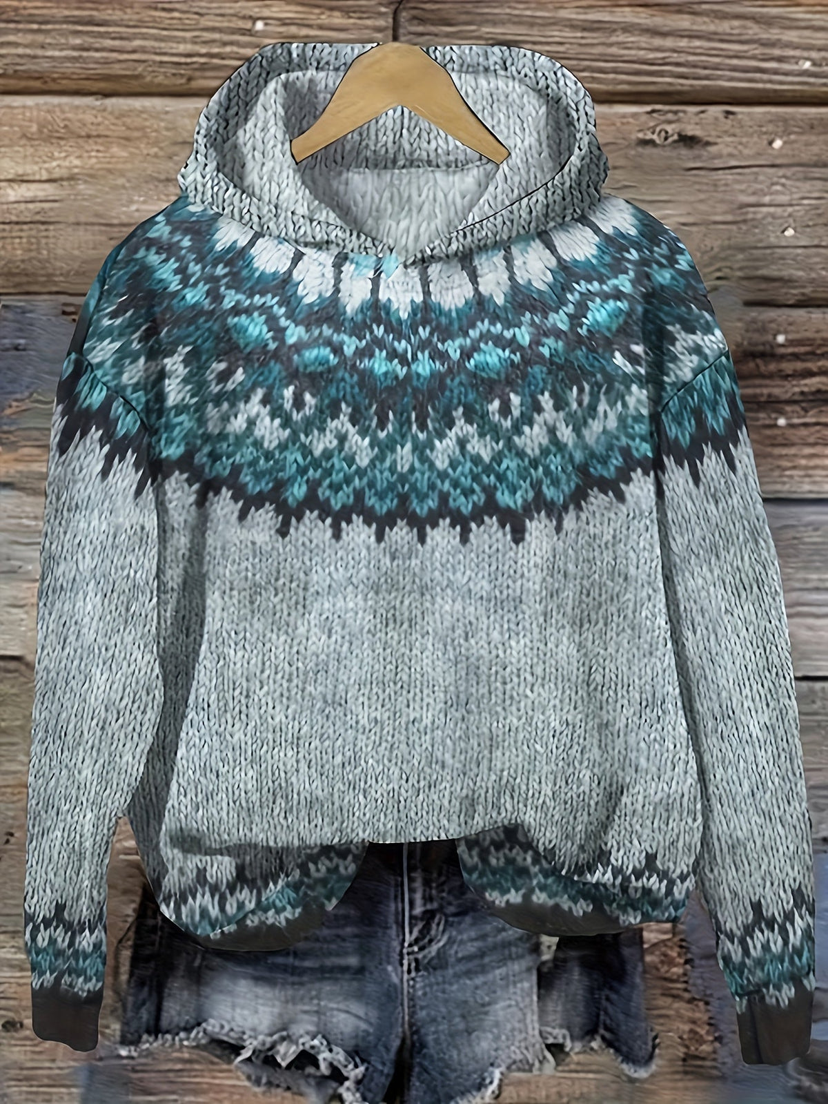 Nerea - Jersey con capucha - Jacquard