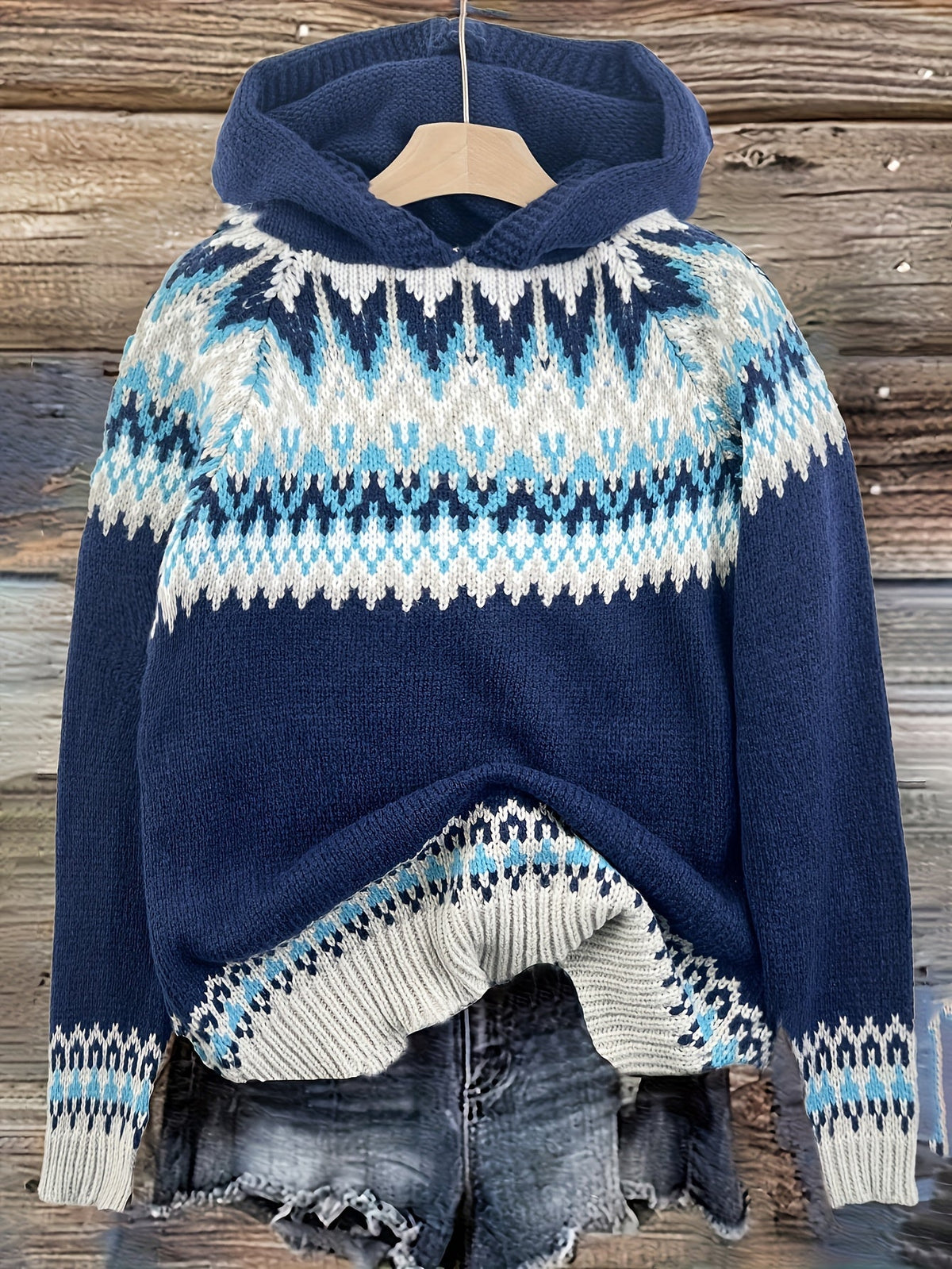 Nerea - Jersey con capucha - Jacquard