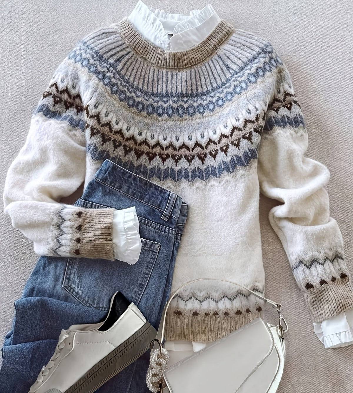 Teresa - Jersey oversize con mangas raglán