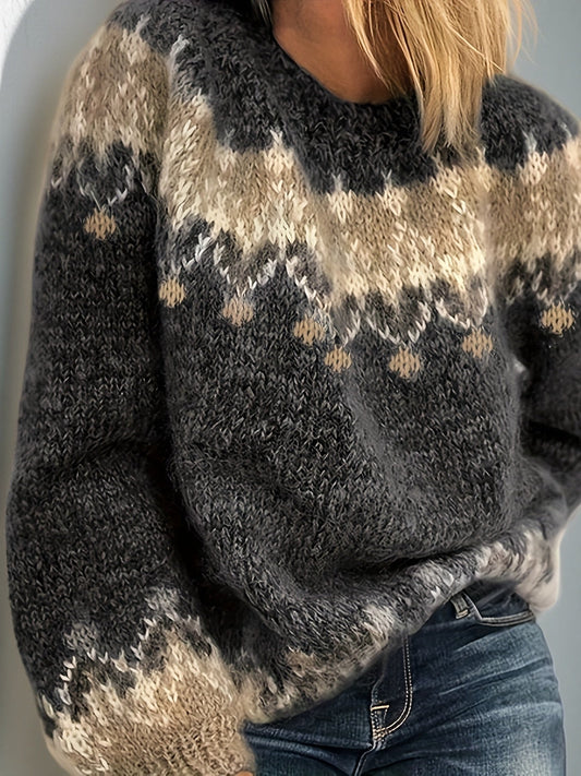 Milena - Jersey de cuello redondo