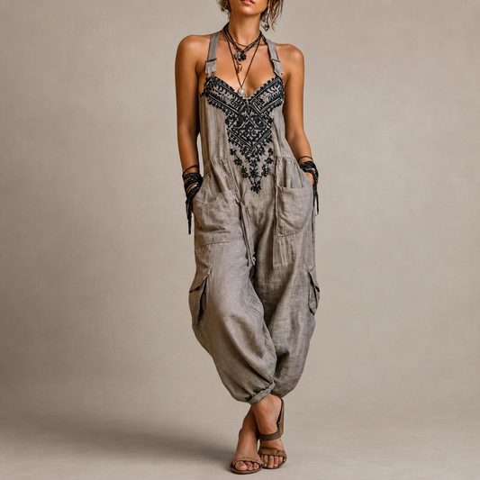 Ludovica | Mono boho con pantalón harem