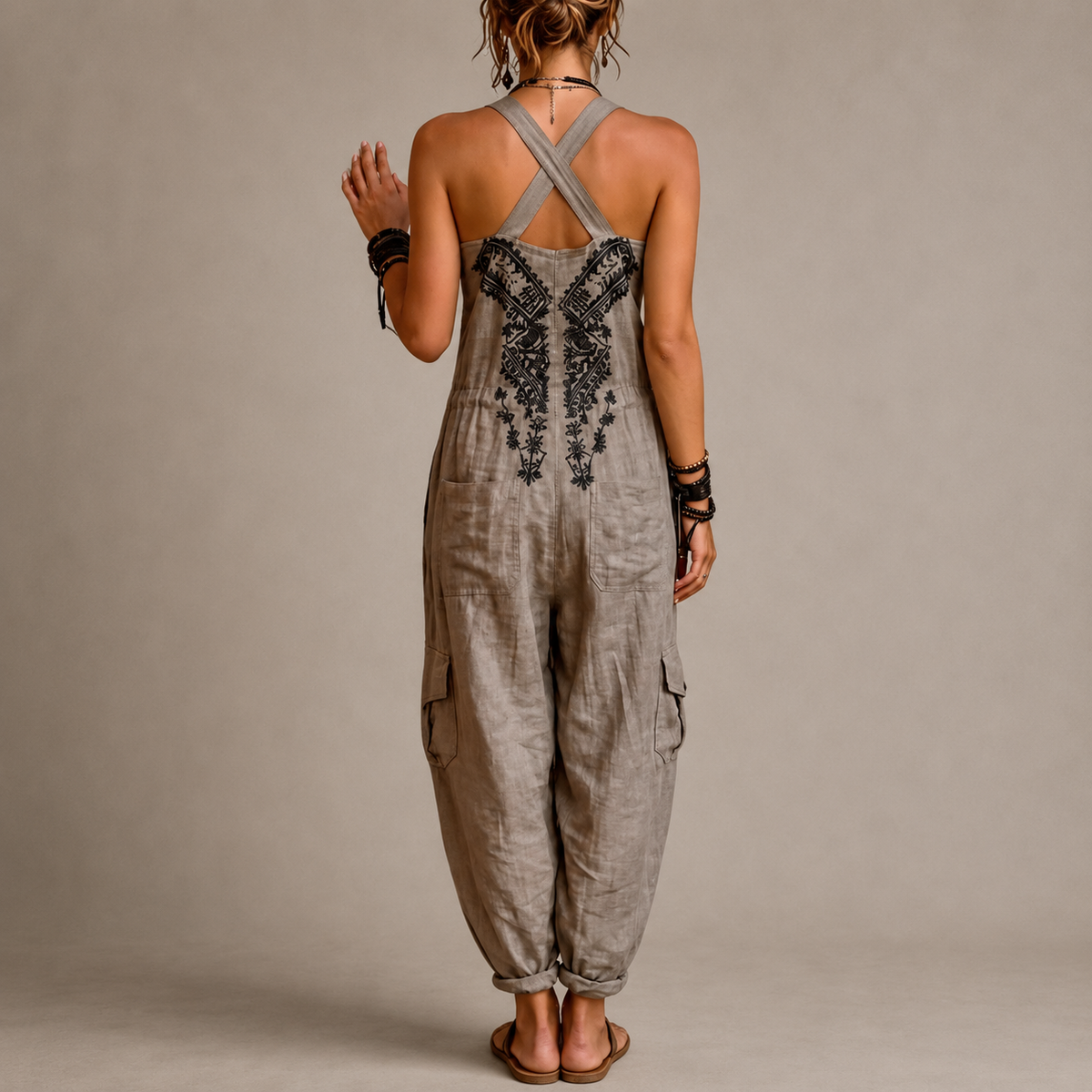 Ludovica | Mono boho con pantalón harem