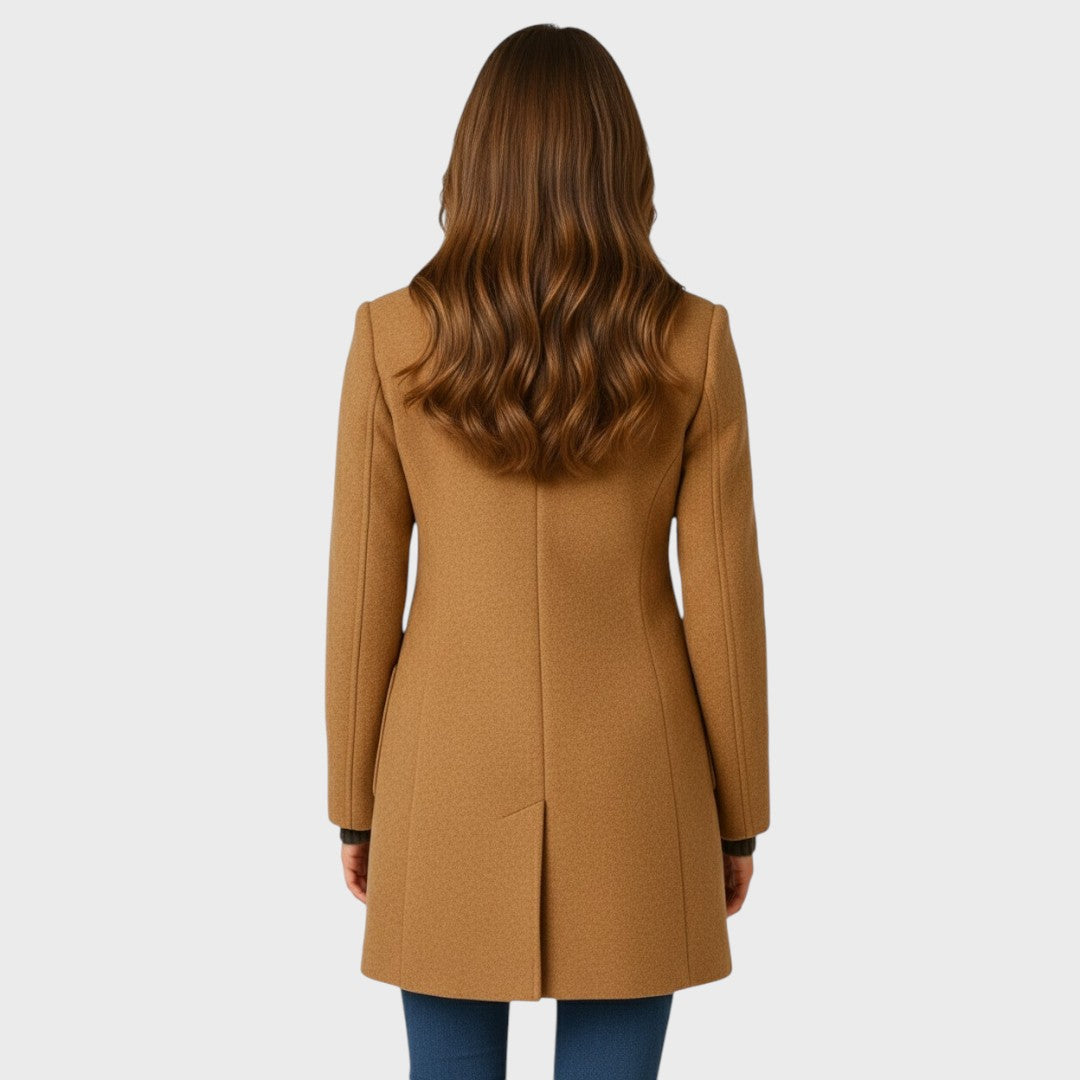 María – Abrigo elegante de mujer con cuello alto