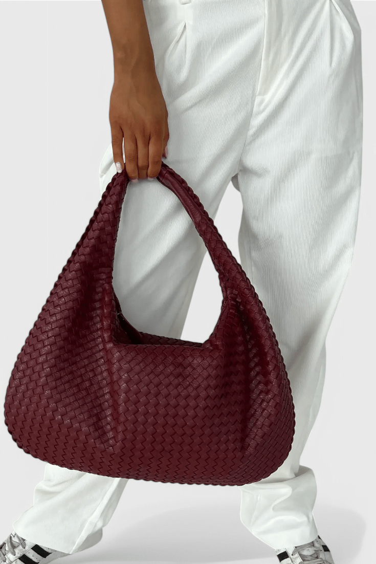 Bolso de Hombro Tejido Tilly