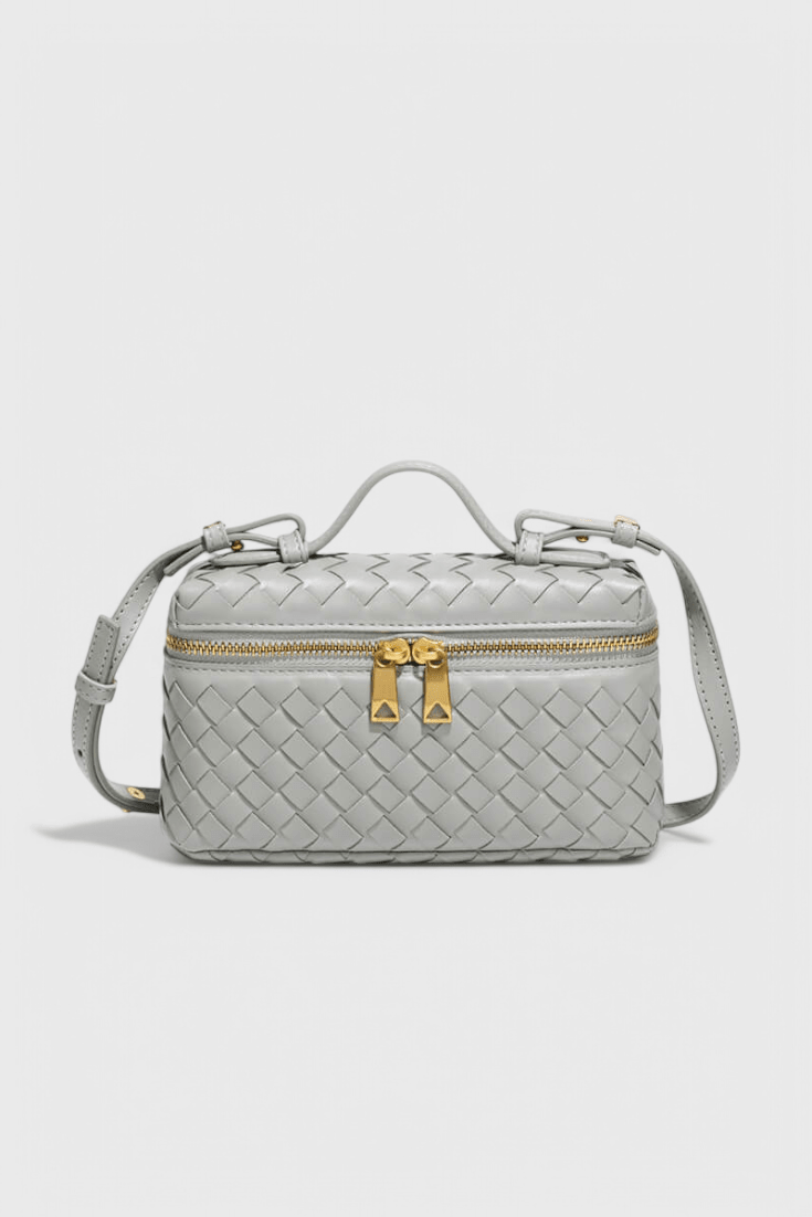 Bolso Mini Woven Milla con Acentos Dorados