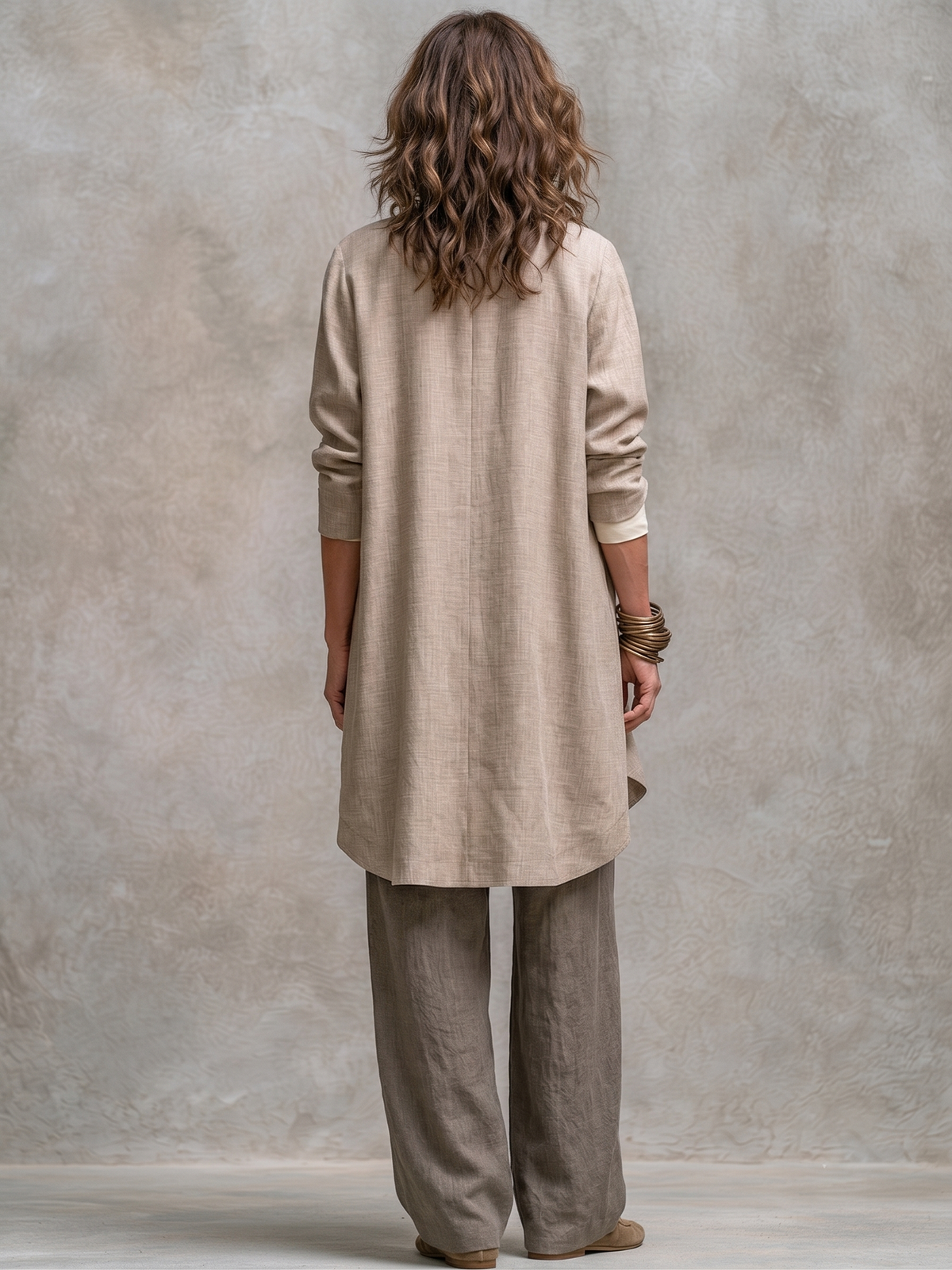 Bobbi | Conjunto de tres piezas con pantalón de pierna ancha