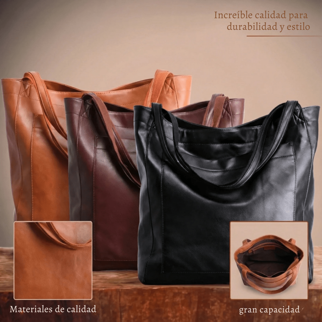 Lorena™ | Bolso de piel moderno y elegante