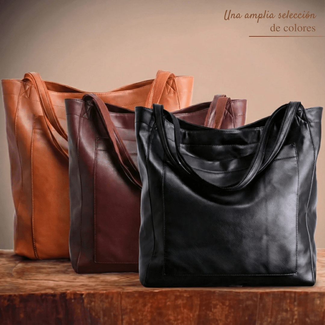 Lorena™ | Bolso de piel moderno y elegante