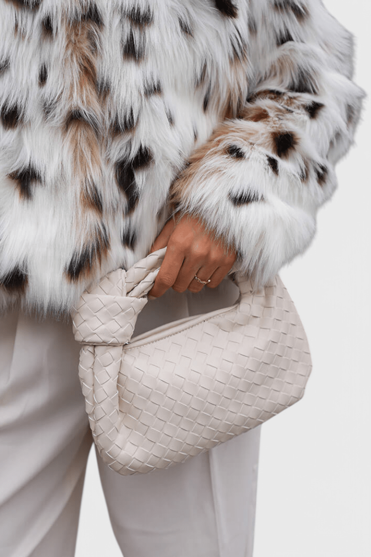 Bolso Satchel Mini Woven Sage
