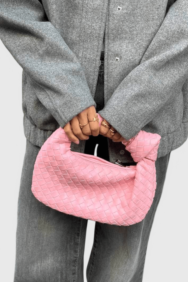 Bolso Satchel Mini Woven Sage